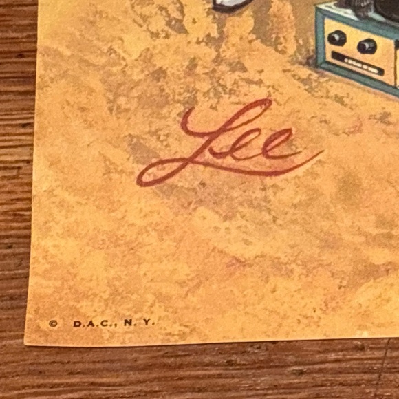 Lee Mcm Vtg 1960 Teen Go Go litho Print Mod Retro Big Eye PRINT NO STAMP Set 2 - Picture 4 of 10